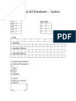 Ficha Integral Del Estudiante