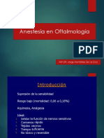 Anestesia en Oftalmologia