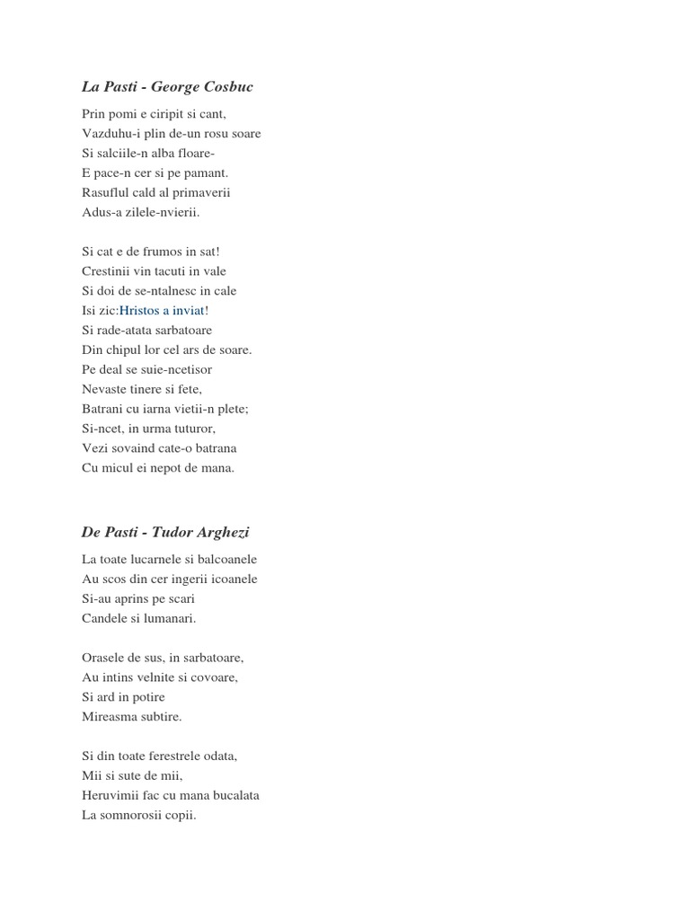 Poezie Crestina De Paste