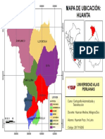 Cartografia Mapa Politico Provincia de Huanta 2010