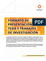 Formato de Presentación Tesis y Trabajos de Investigación