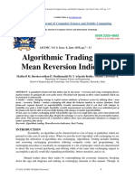 Algorithmic Trading Using Mean Reversion PDF