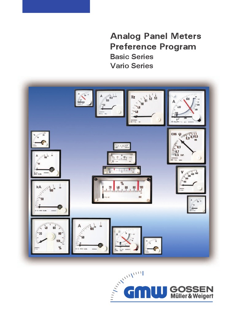 ベーシック5点 Analog Panel Meters Overview | PDF | Alternating Current
