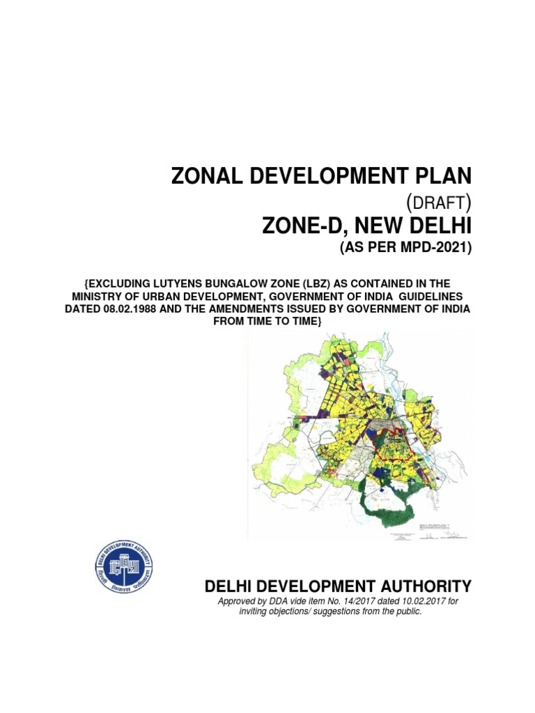 Draft Zonal Plan for Zone D, Delhi | PDF | Municipal Solid Waste | Delhi
