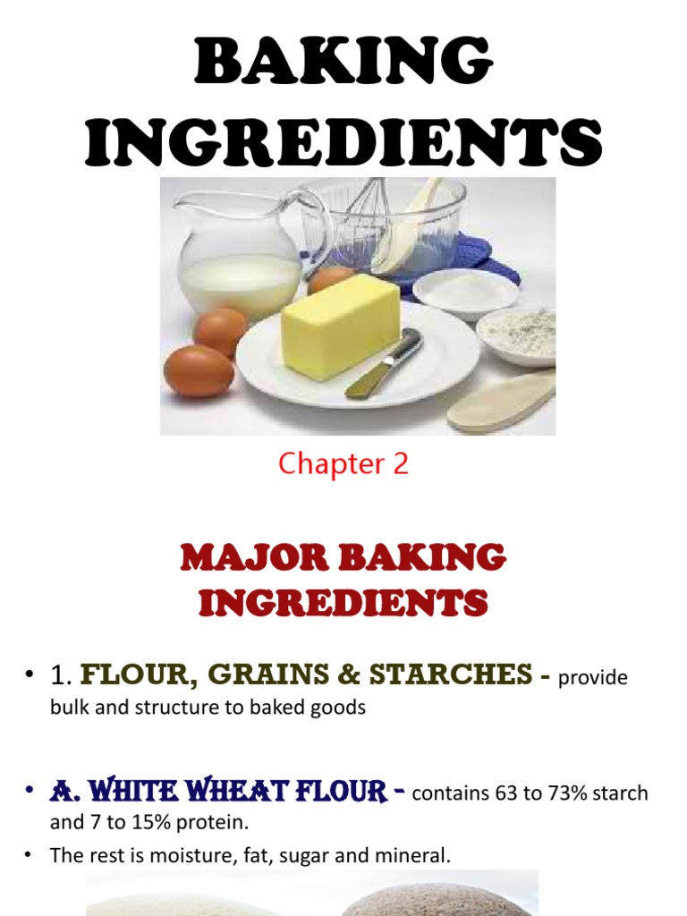 Starch, Baking Ingredients