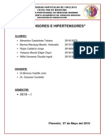 Informe 10 Hipotensores e Hipertensores
