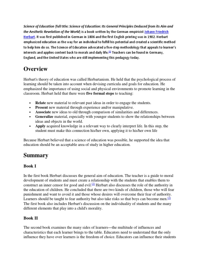 Science of Education PDF Pedagogy Education Theory