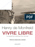 Vivre Libre - Le Testament Spiri - Henry de Monfreid