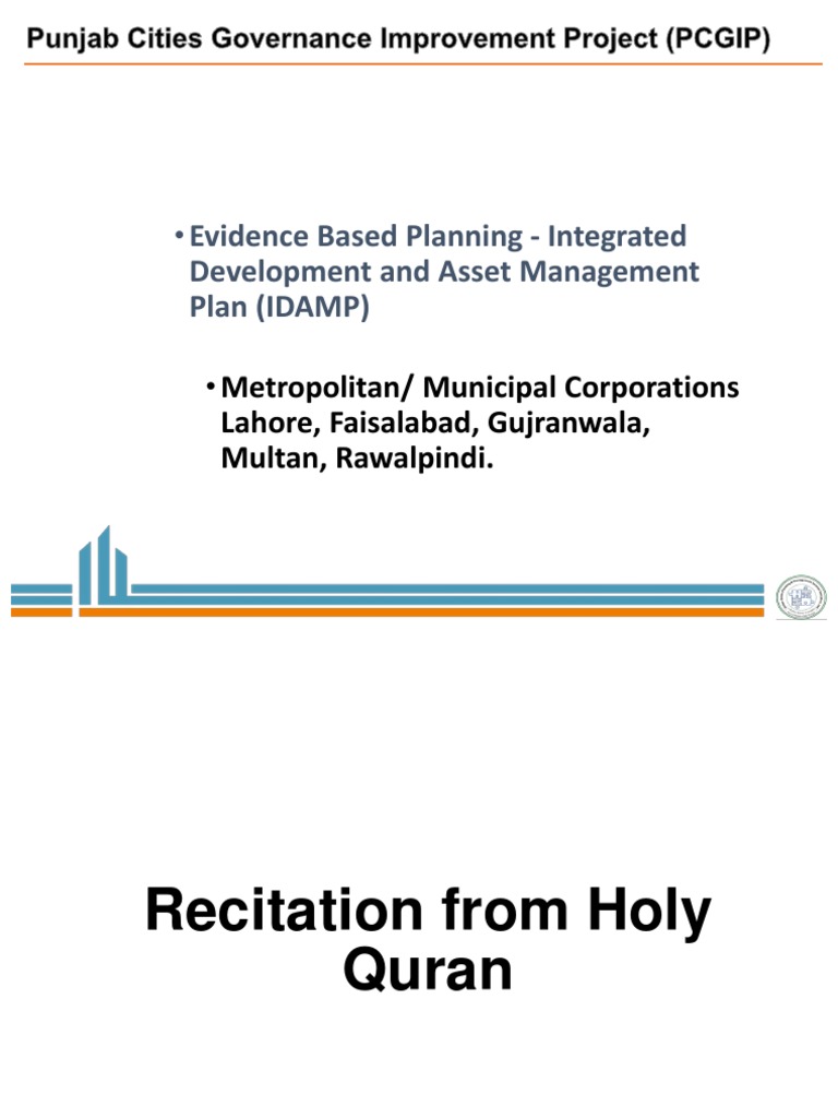IDAMP Methodology for Punjab Cities | PDF | Asset Management ...