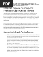 Organic Farming Profitable News