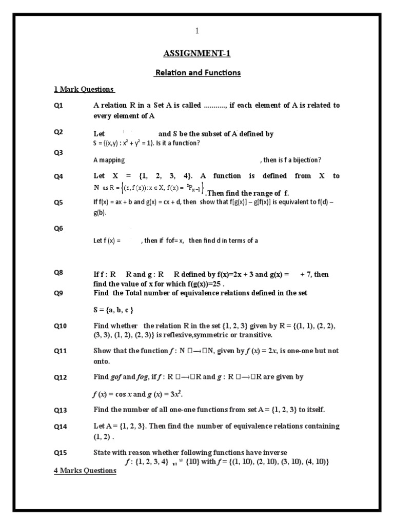 Chapter 1 Relation And Functions Geometry Mathematical Relations