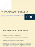 Theories of Learning