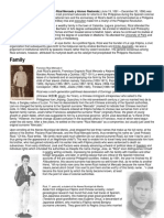Family: José P. Rizal José Prota Rizal Mercado y Alonso Realonda
