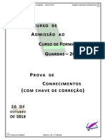 Prova Conhecimentos 2018 Com Correcao