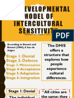 The Developmental Model of Intercultural Sensitivity (DMIS)