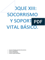 BLOQUE 13. Socorrismo y Soporte Vital Basico