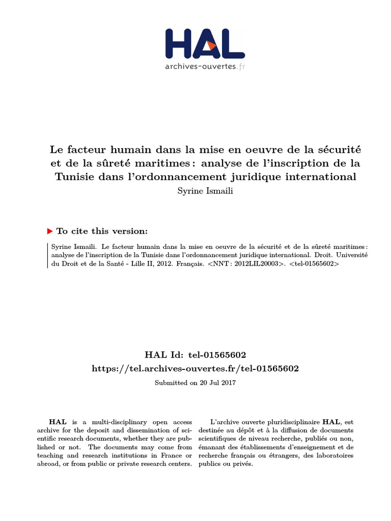 Combien D xp Recuperer Recyclage Un Schema D arme Sauver Le Monde Thse - Syrine - Ismaili | PDF | Sécurité | Transport