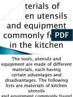 Materials of Kitchen Utensils