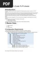 A Beginner's Guide To PI Sheets: 2 Configuration Requirements