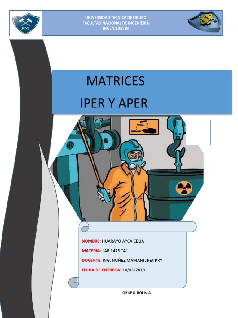 Matrices Iper y Aper en Ingeniería | PDF