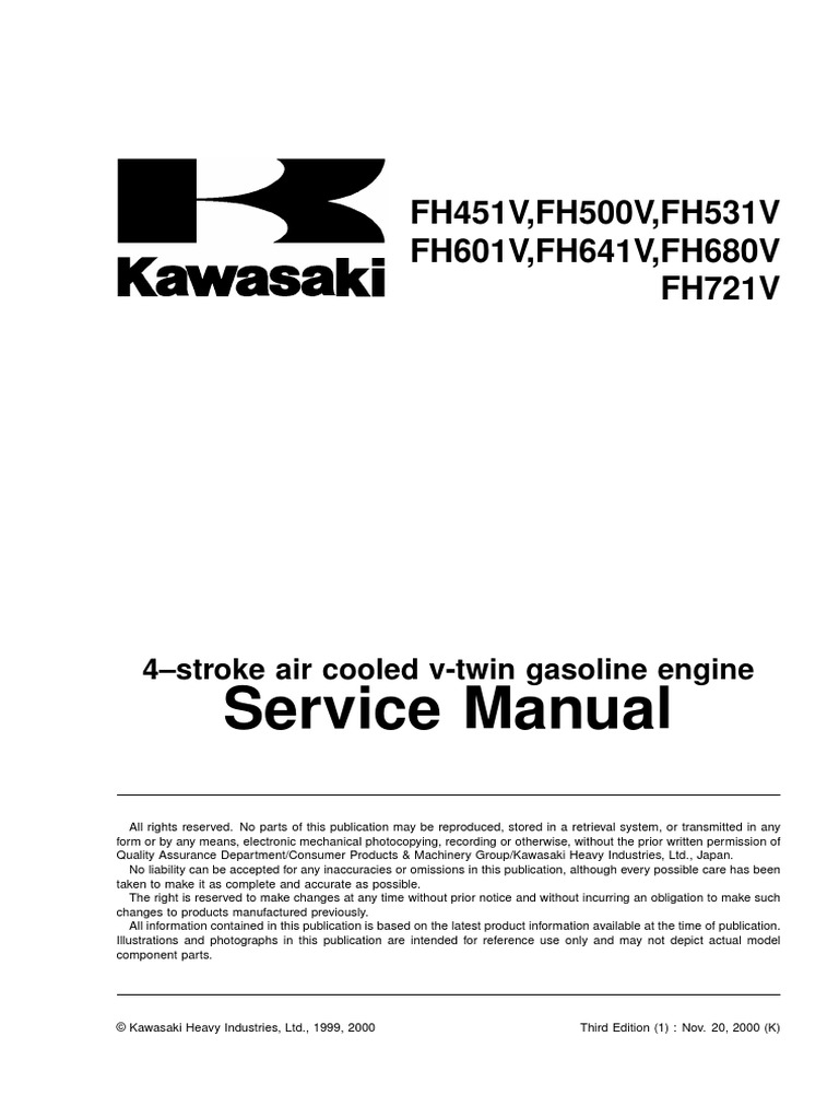 Kawasaki Engine Manual PDF Carburetor Screw