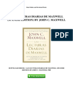 Las Lecturas Diarias de Maxwell Spanish Edition by John C Maxwell