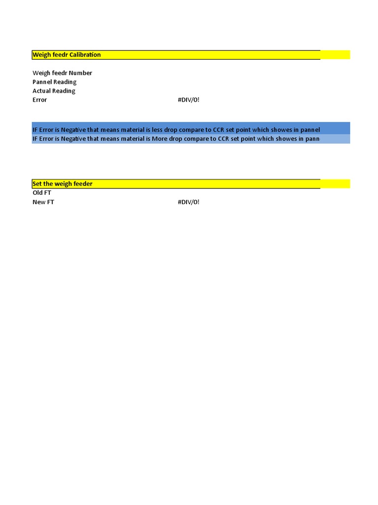 Weigh Feeder Calibration PDF