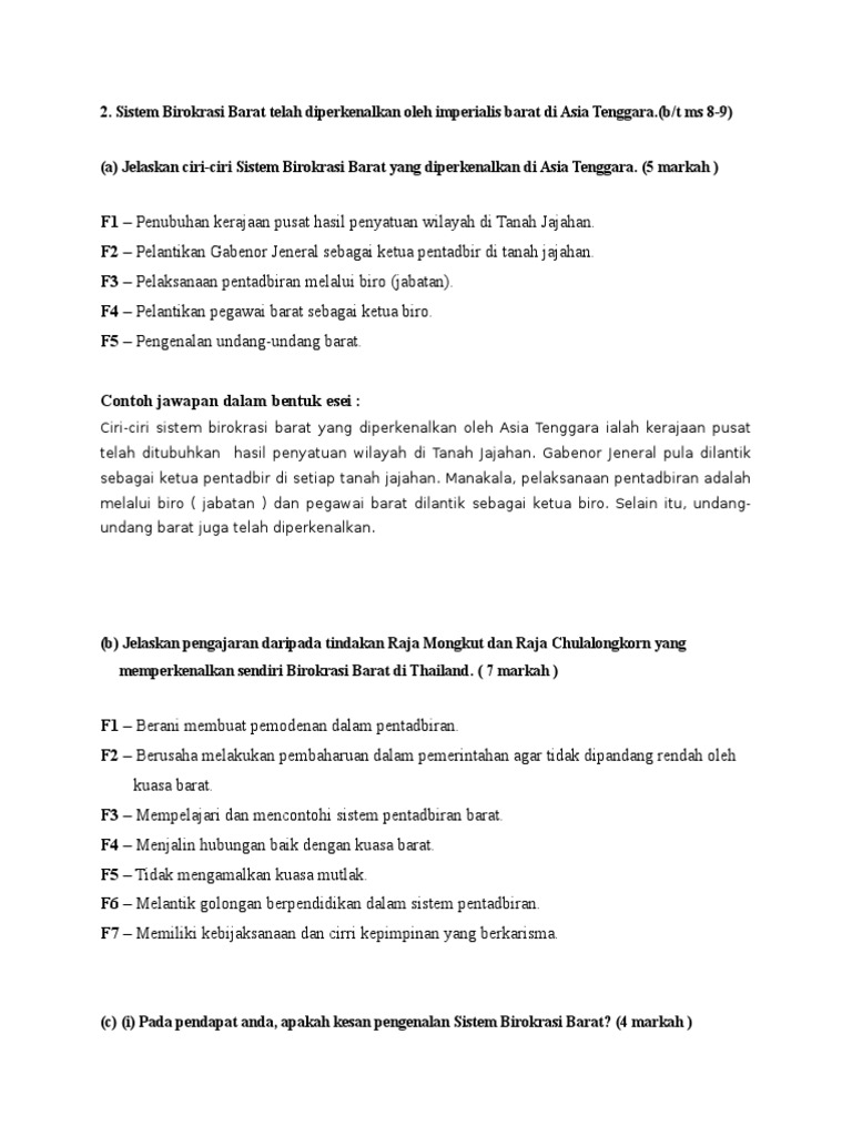 Sistem Birokrasi Barat Di Thailand Ssawilmor