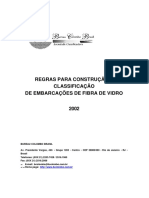 Regras para Construção e Classificação de Embarcações de Fibra de Vidro