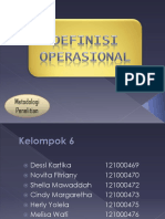 Definisi Operasional