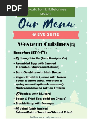 FOOD MENU