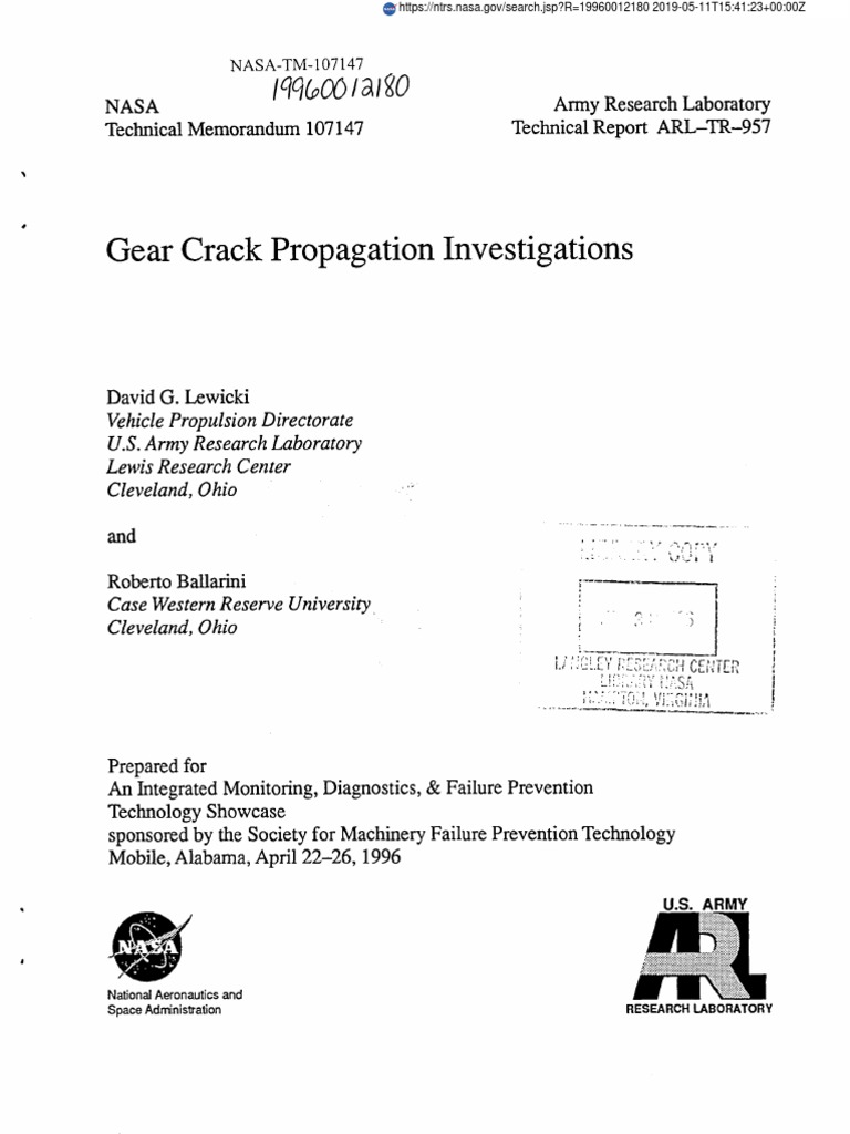 Gear Crack Propagation | PDF | Fracture Mechanics | Fatigue (Material)