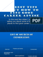 My Career Advise Powerpoint for Business
