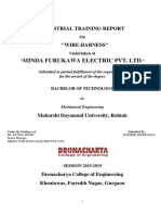 Minda Furukawa Electric Pvt. LTD: Industrial Training Report