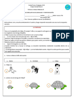 Comprension lectora LA  TORTUGA  segundo.docx