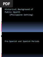 Historical Background of Public Health (Philippine Setting)