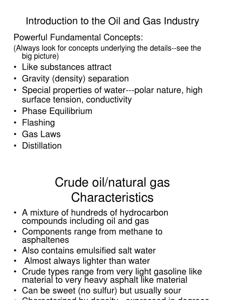 Fundamentals of Oil and Gas Industry | PDF | Natural Gas Processing ...