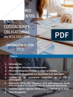 Cotizaciones Previsionales 2019 RR