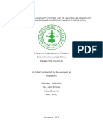 Use of English Language and YouTube Use of Children as Perceived by Parents in Brokenshire Child Development Center CDC