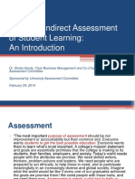 Direct Vs Indirect Assessment