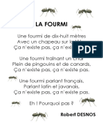 Poème La FOURMI