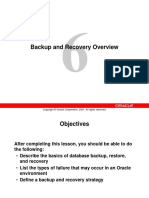 Backup and Recovery Overview