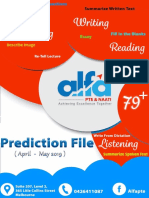 ALFA's PTE Prediction File (April - May 2019) PDF