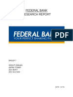 Federal Bank Research Report: Group 7