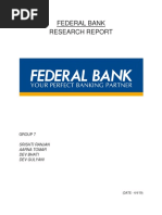 Federal Bank Research Report: Group 7