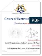 Cours_exercices _examen Electrostatique