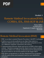 Remote Method Invocation (RMI), Corba, Idl, Rmi-Iiop & Jar