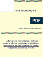 Imunologia - AULA 10 - Tolerância Imunológica