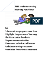 Why Are Phs Students Creating Google Writing Portfolios
