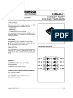 ESDA25B1: Transil Array For Esd Protection